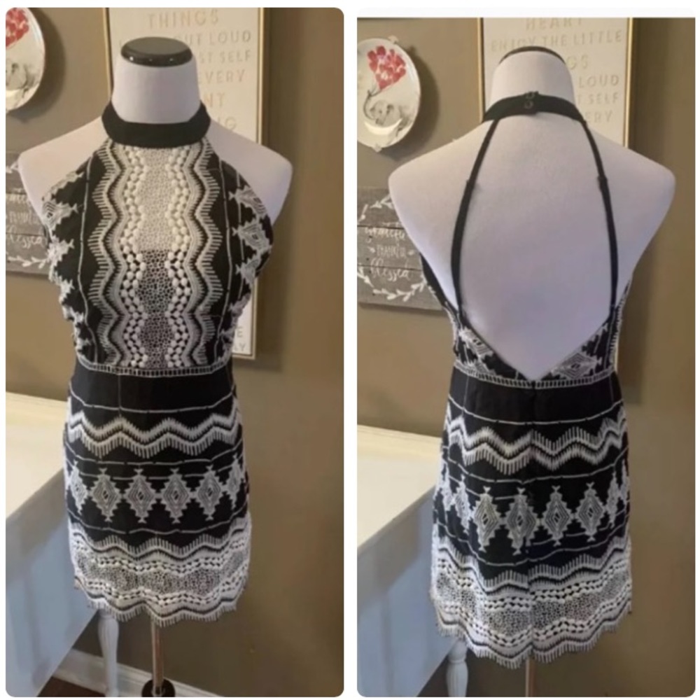 Dress Forum Los Angeles Lined Open Knit Dress